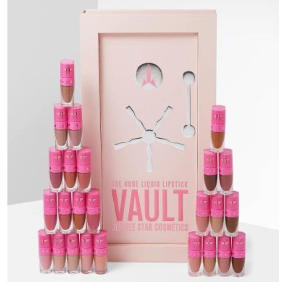 Jeffree Star Cosmetics Nude Liquid Lipstick Lip Vault 20 Mini Nude Lipsticks - Picture 9 of 13